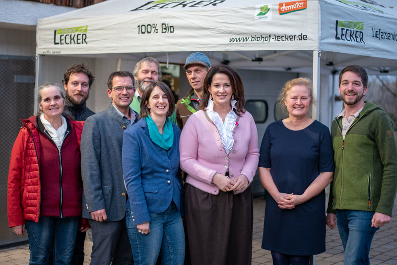 Besuch auf dem Biohof Lecker in Laufen.&nbsp;