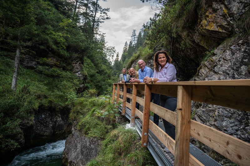 Der Steig durch die Wei&szlig;bachschlucht ist wieder offen.